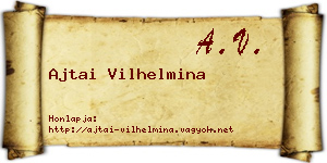 Ajtai Vilhelmina névjegykártya